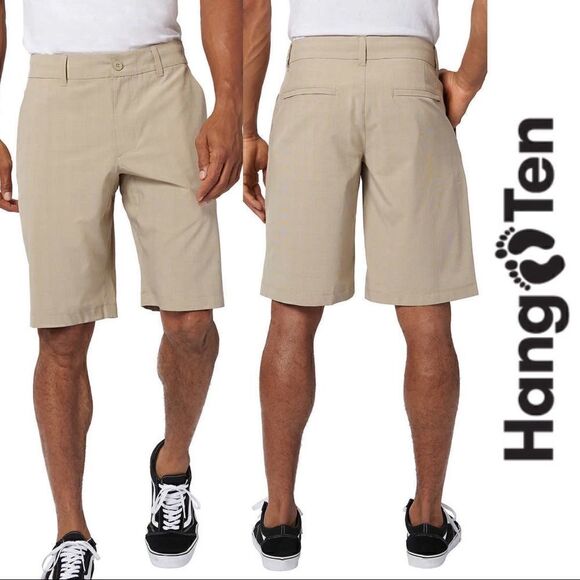 NEW! Hang Ten Men's Hybrid Shorts w/ 4Way Stretch, Quick Dry, lightweight Fabric - Picture 1 of 15